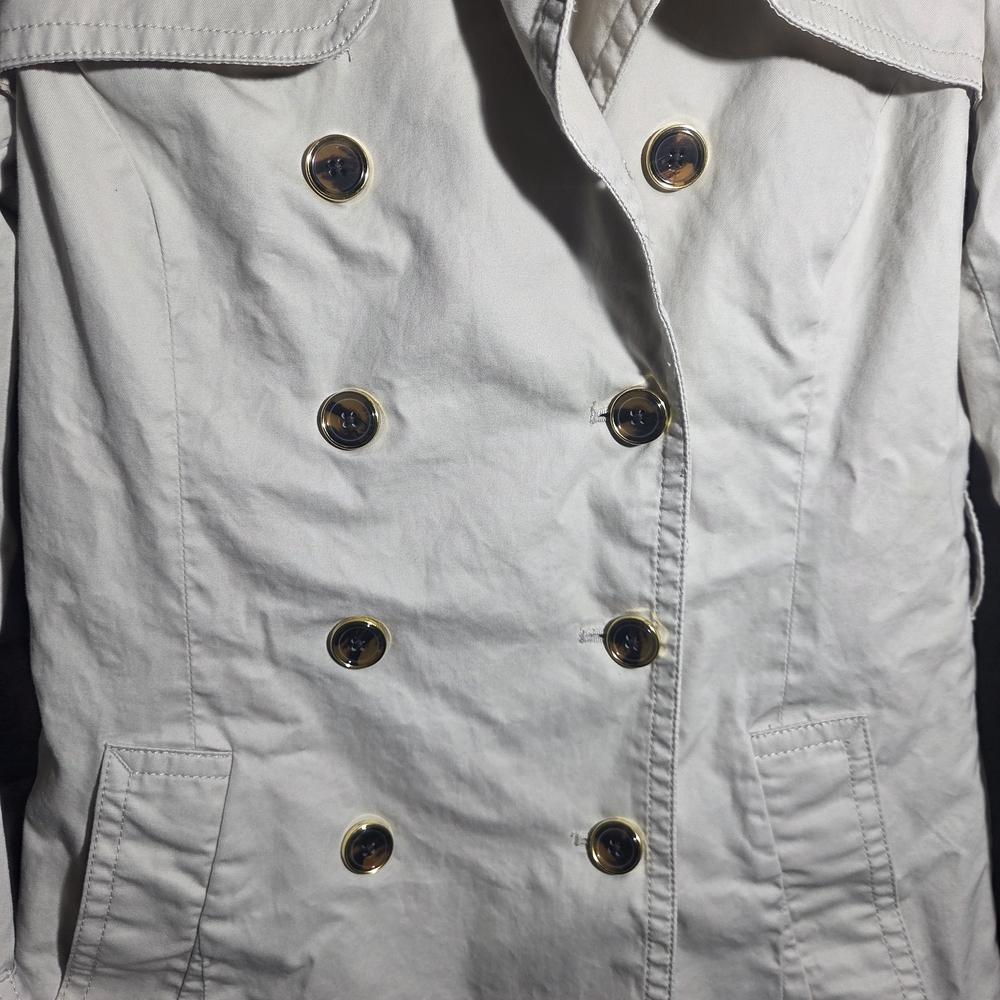 Banana Republic Off-White Trench Coat View 3
